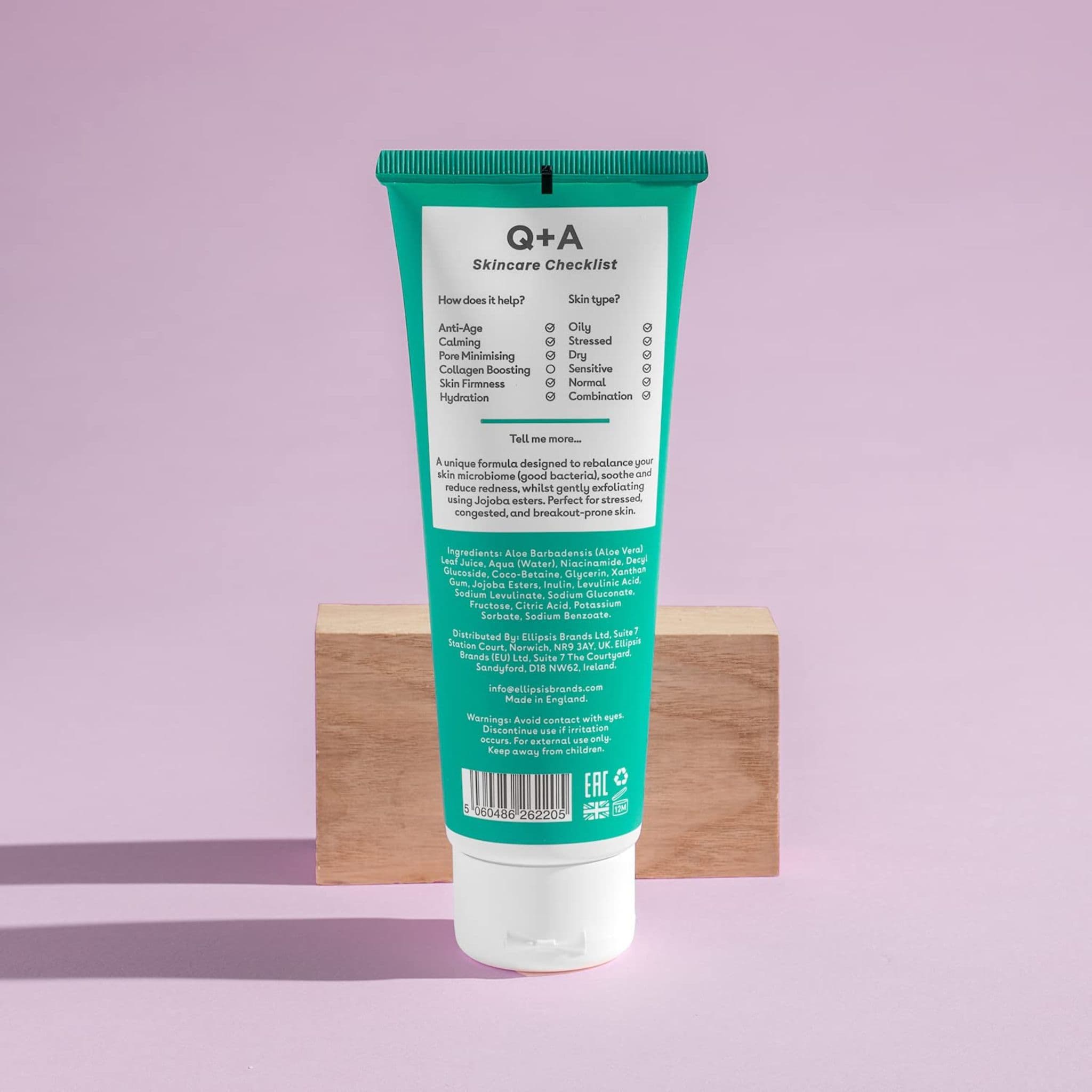 Q + A Skin, Scrub detergente delicato alla niacinamide 0,14 kg Peeling view 2