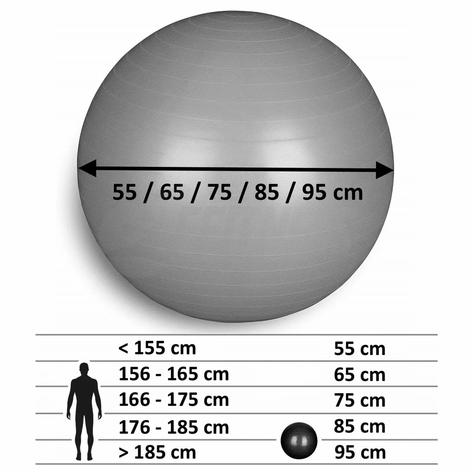 FFitness Palla da pilates Gymball 95 CM FF 1 St view 2