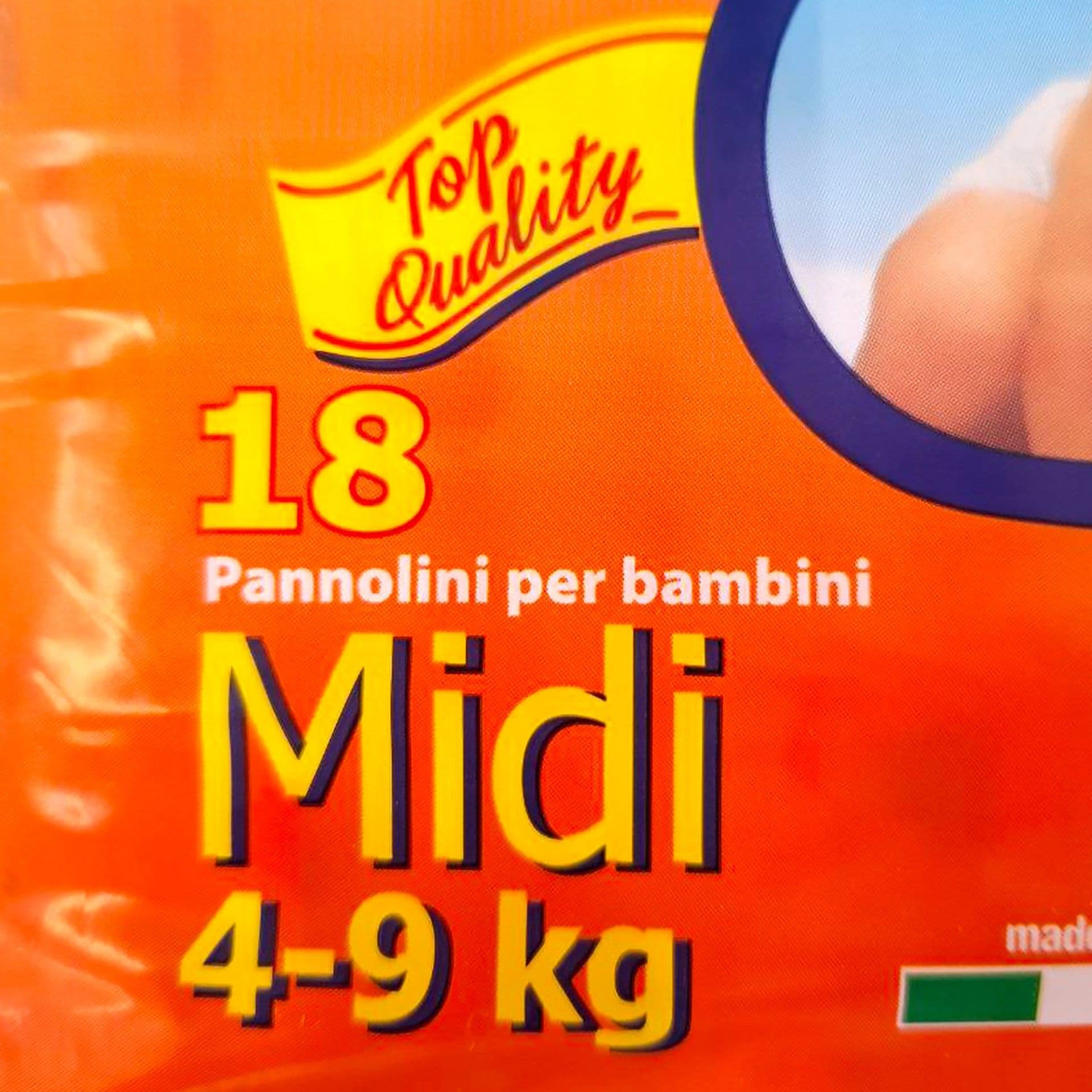 Baby Bell Pannolini Midi per bambini dai 4 ai 9 kg 180 pz Pannolini view 2
