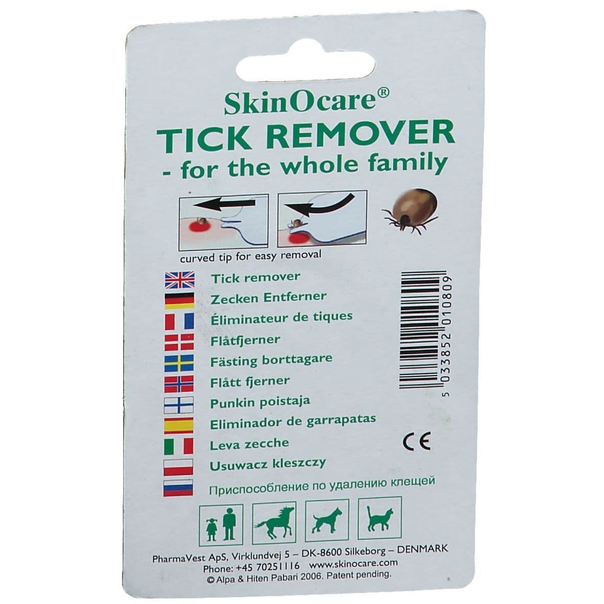 nippes Solingen rimuovi zecche, forma carta 1 pz Pinze view 2