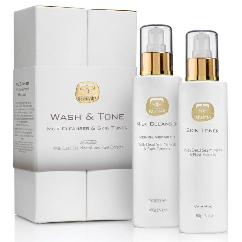 Kedma - Set Detergente Viso con Latte Detergente e Tonico 360 g