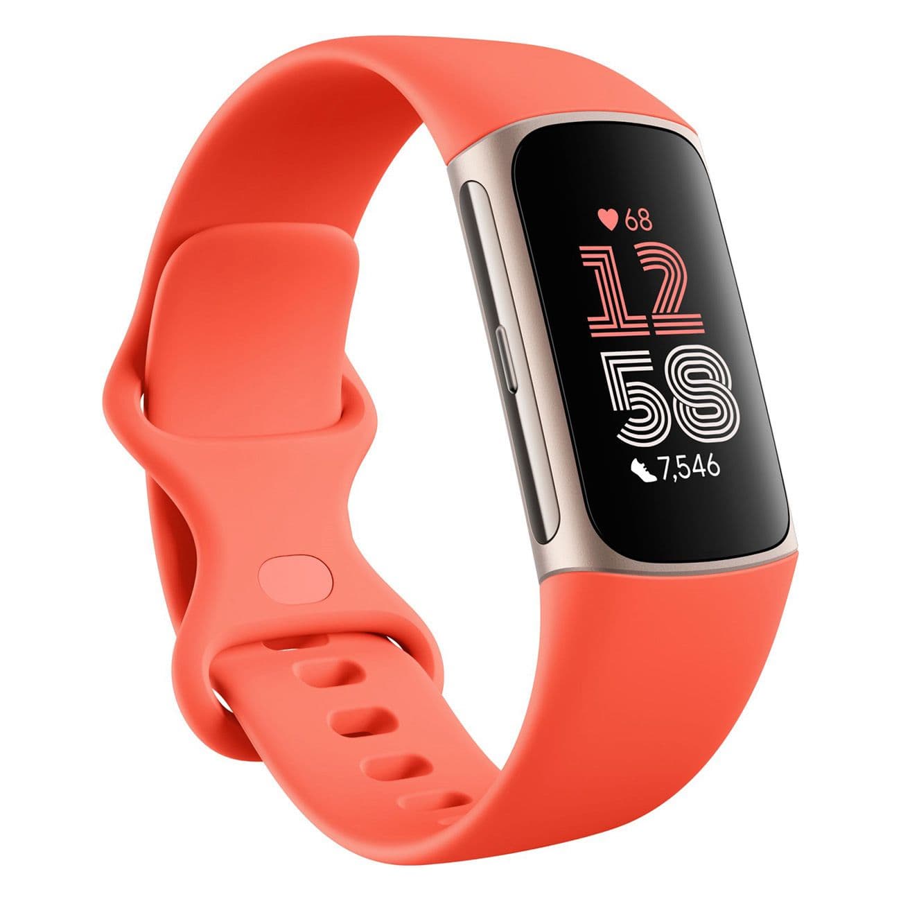 Fitbit Charge 6 AMOLED Braccialetto per rilevamento di attività Corall view 2