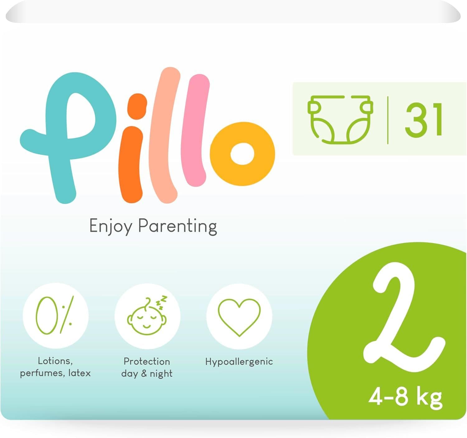 Pannolini Pillo Taglia 2 Mini 4-8 Kg 31 St