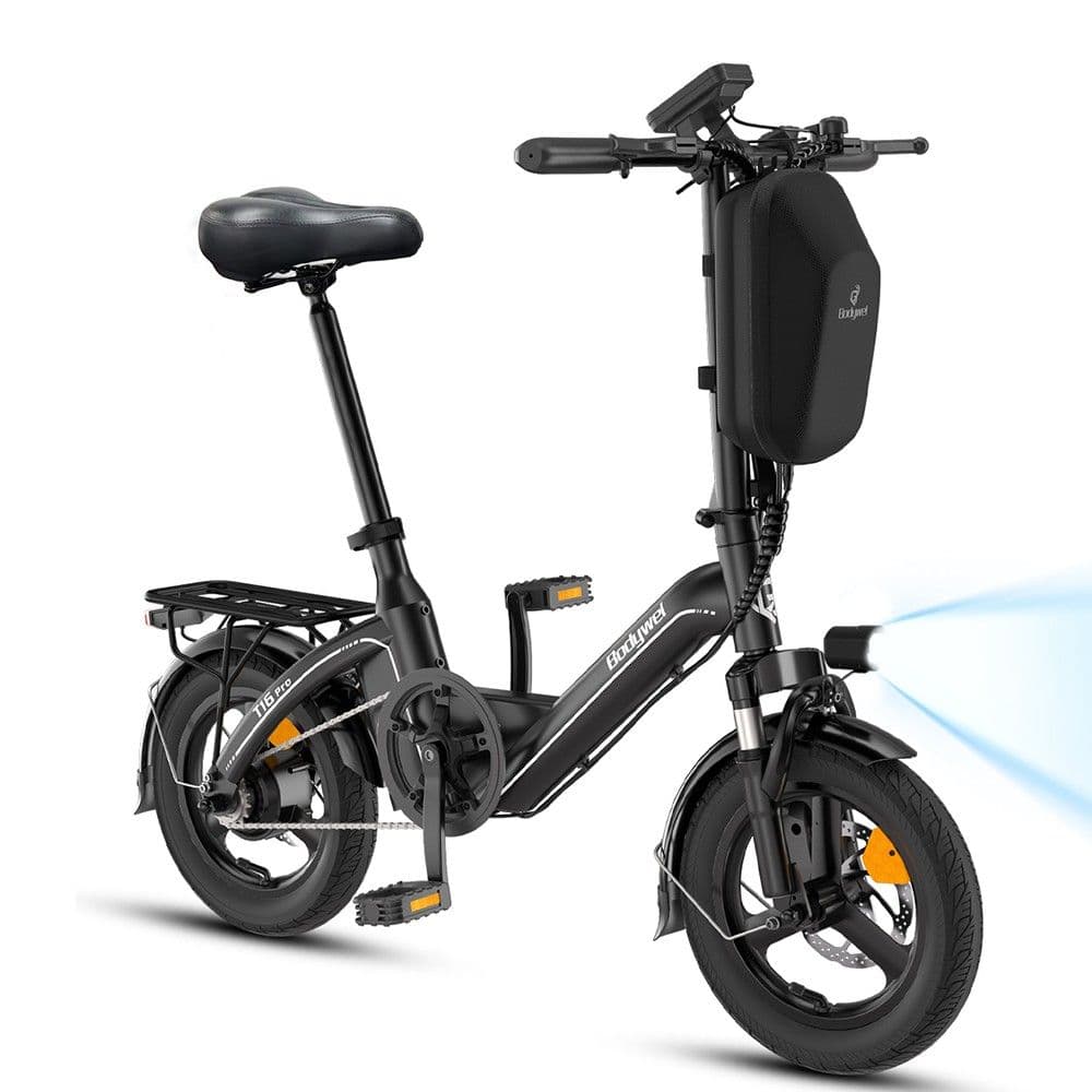 Bodywel T16 Pro Mini bici elettrica pieghevole da 14 pollici, 250 W, 3