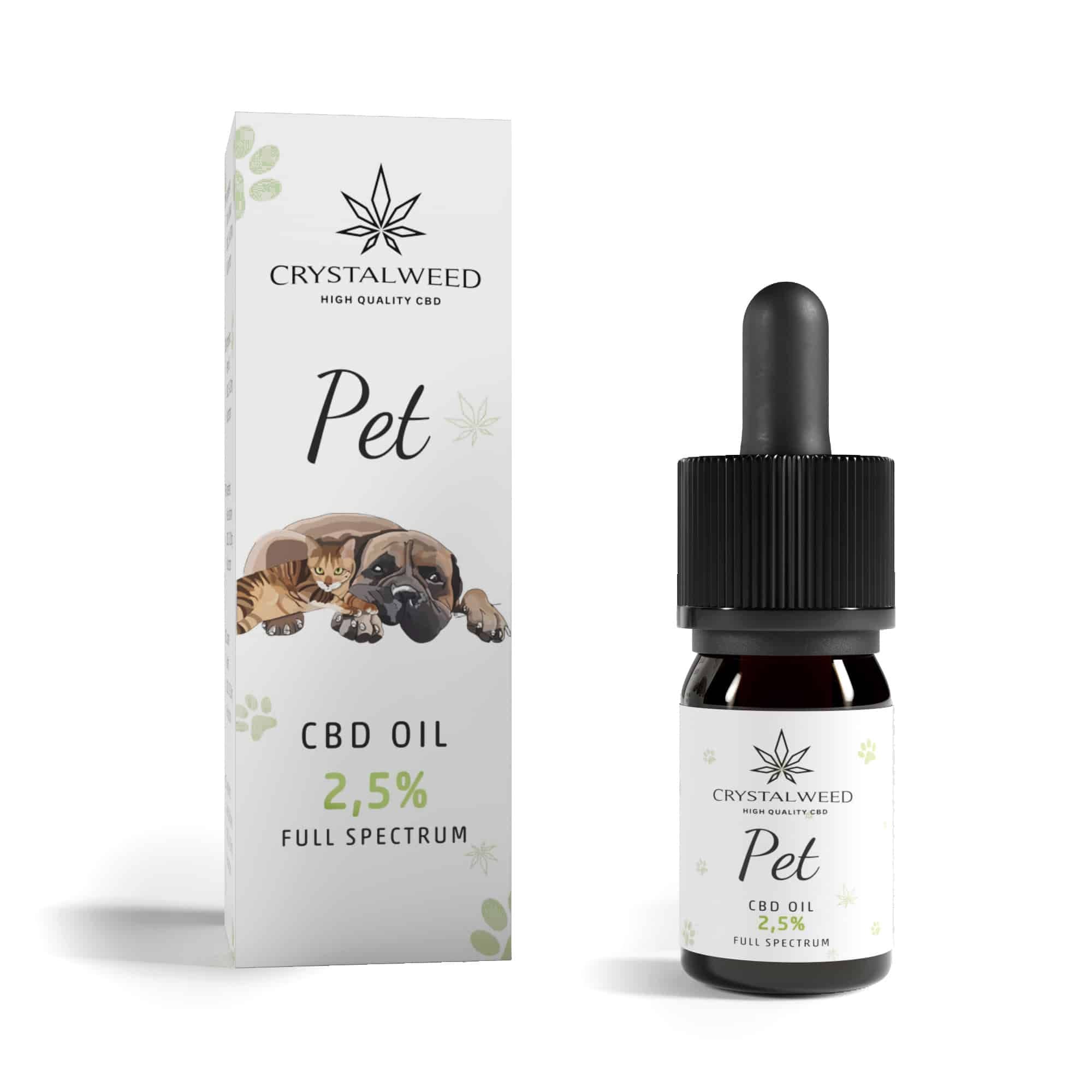 Olio di CBD Pet 2,5% - CBD oil per animali 10 ml