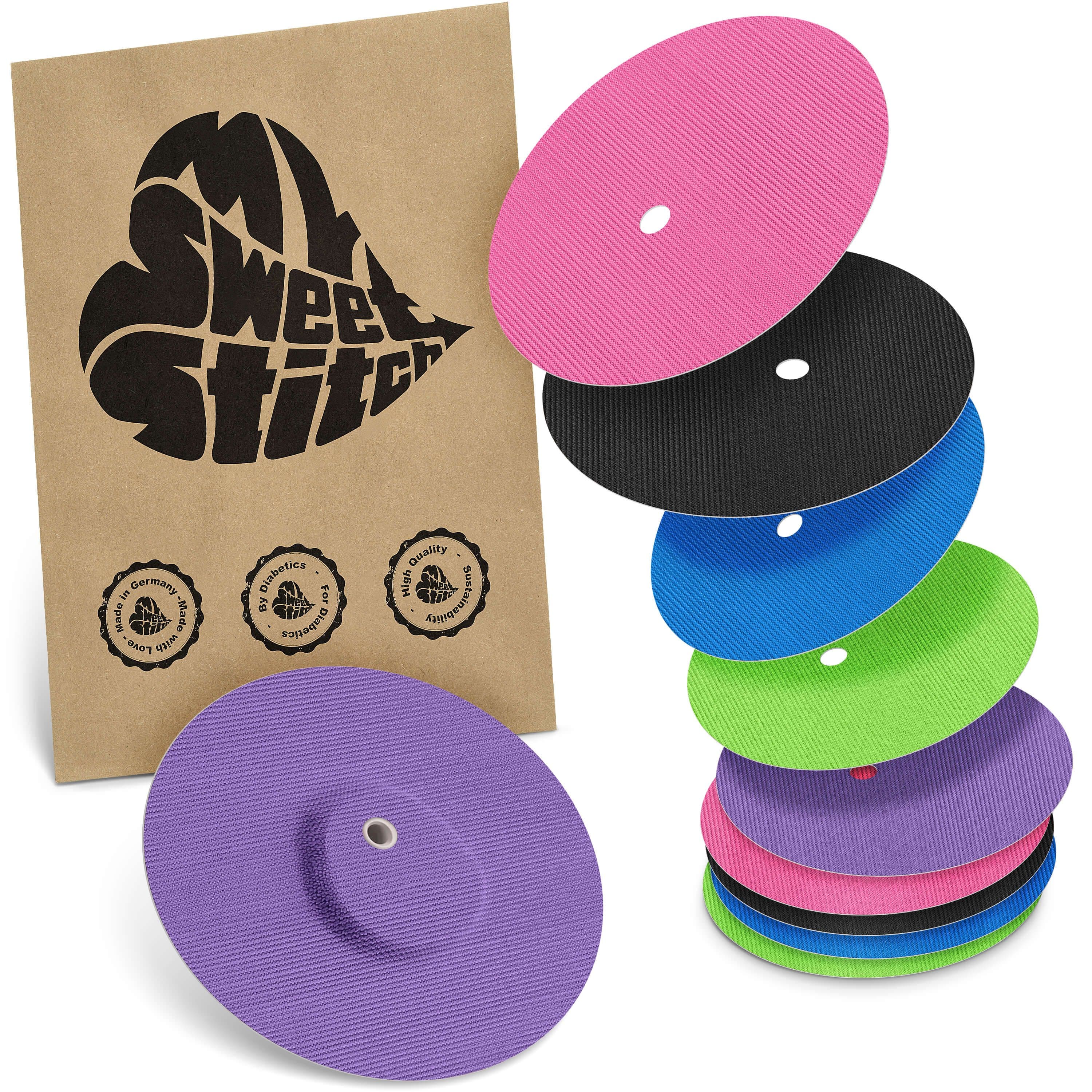 MySweetStitch | Dexcom G7 / ONE+ / Stelo Overpatch - Round 10 pz Cerot