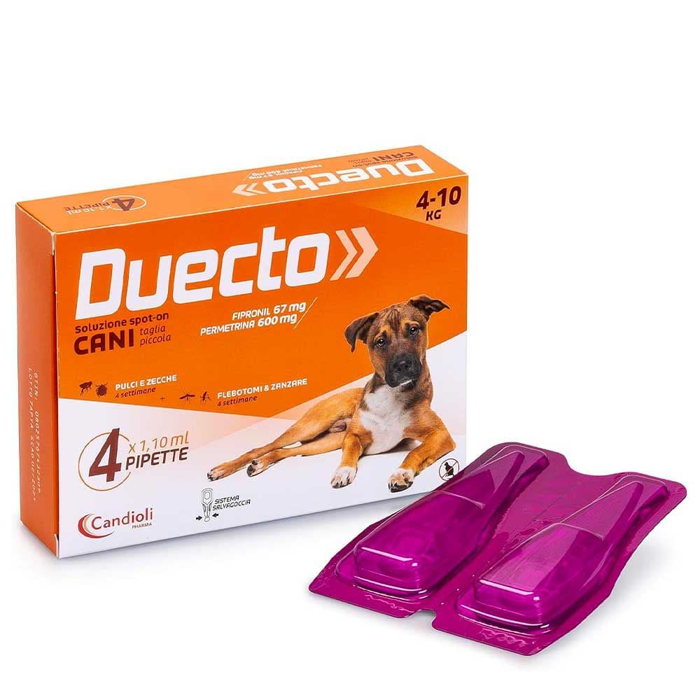 Candioli Dog Duecto Spot-On 4-10 kg 1 pz Pipette monodose