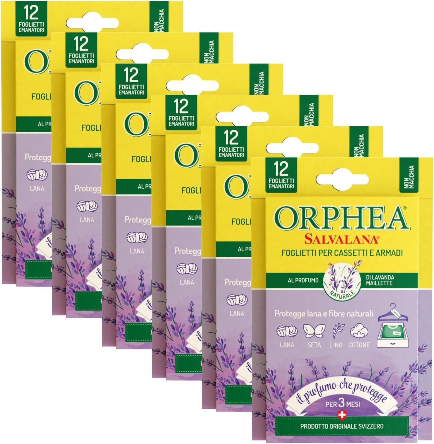 Orphea Salvalana, Foglietti per Cassetti e Armadi, per Lana e Vestiti,