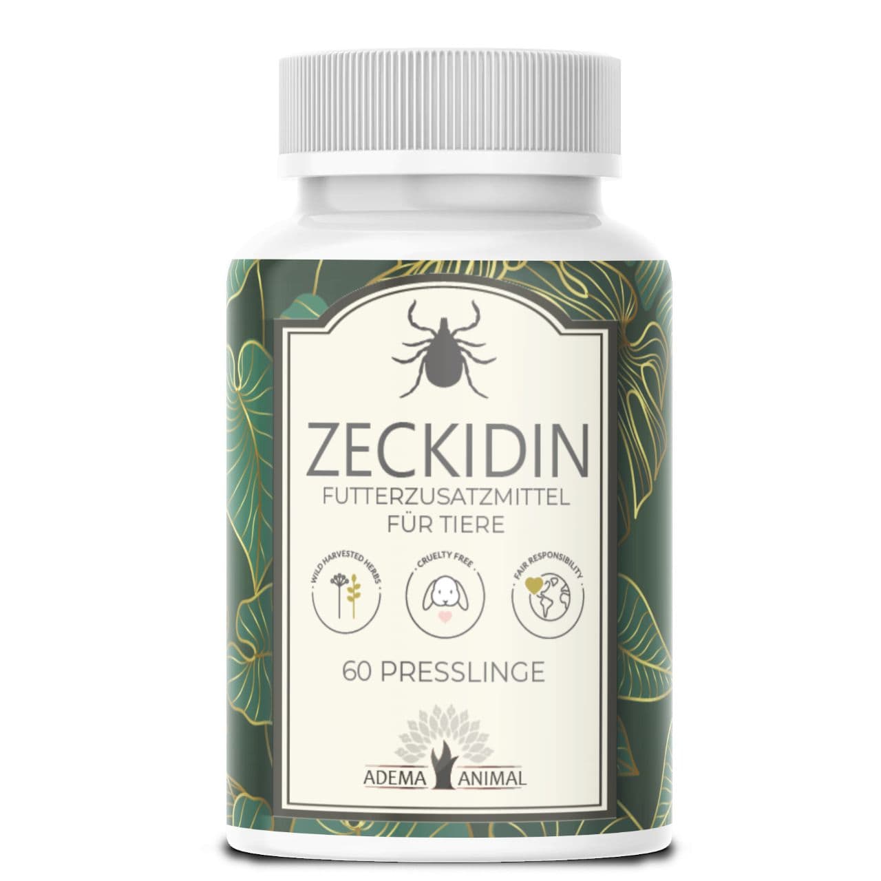 Adema Animal® Zeckidin pellet | protezione contro le zecche 60 pz Comp