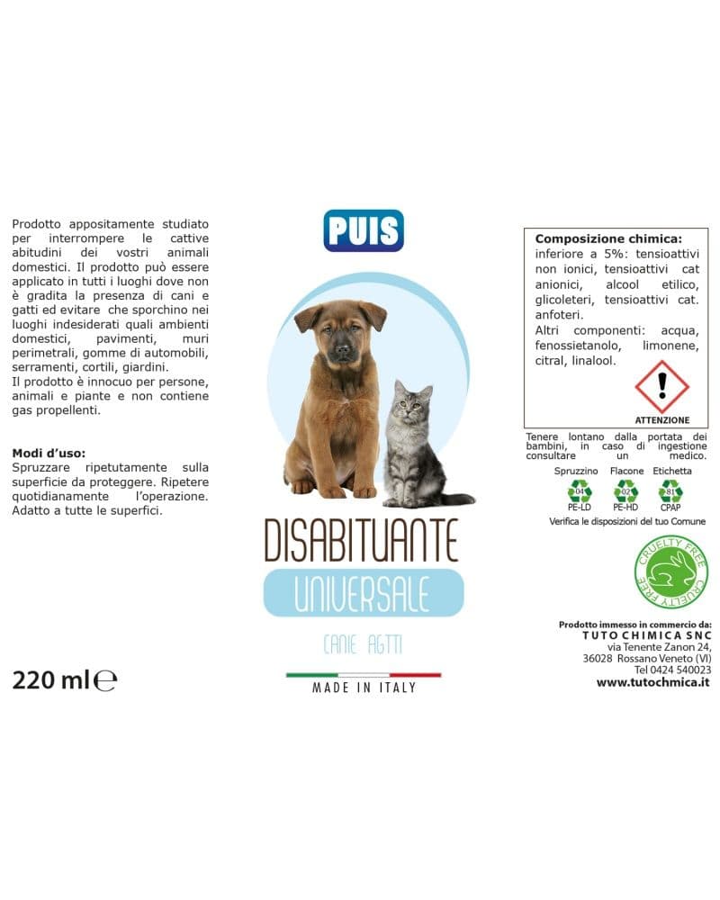 Puis disabituante per cani e gatti, da interno ed esterno, contro le c view 2