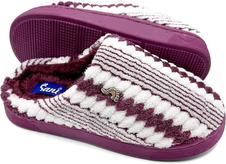 Sanì Pantofole Donna Invernali in Pelliccia con Memory Foam 1 St
