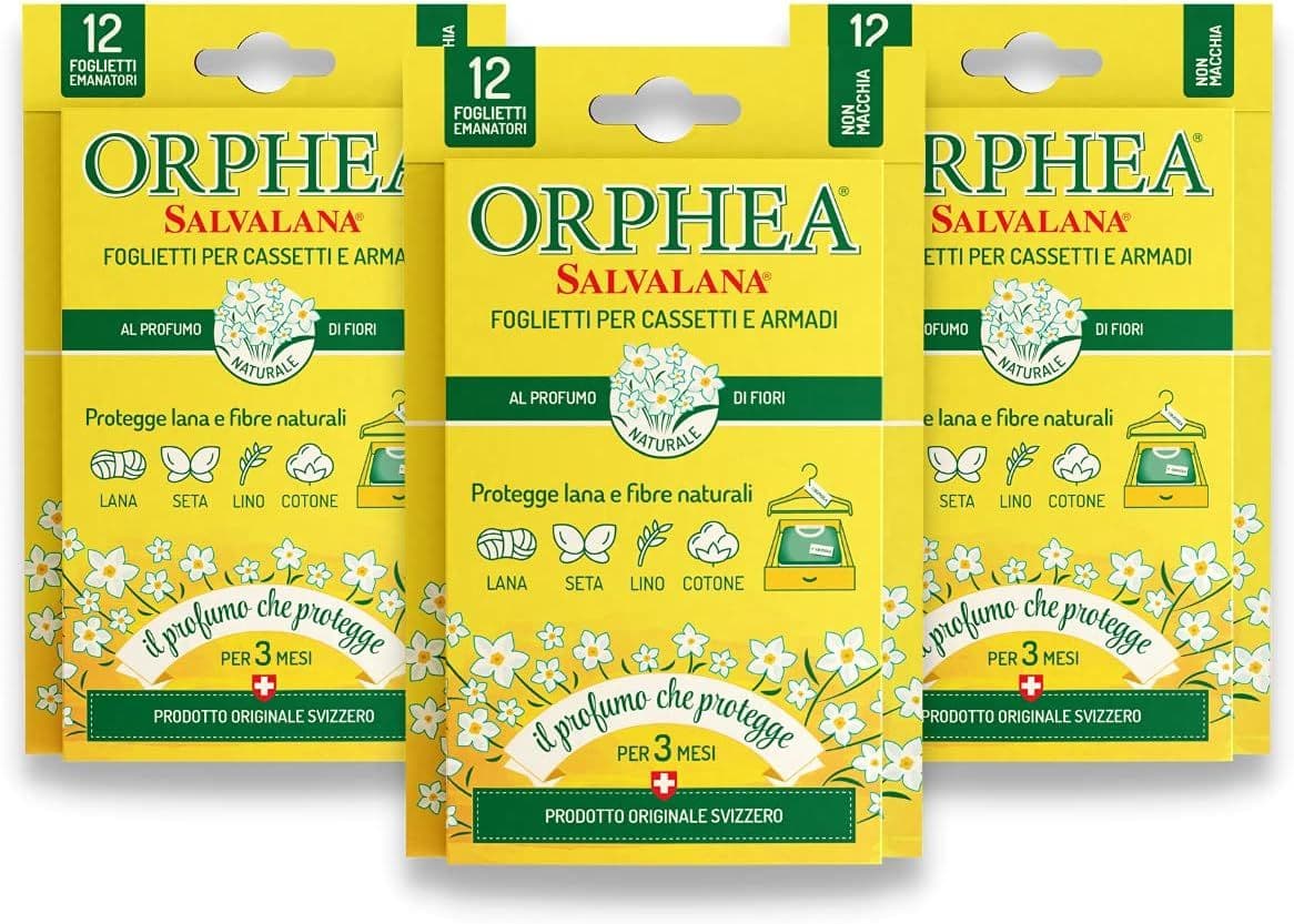 ORPHEA Foglietti profumati in cellulosa pura 3 x 12 3 St
