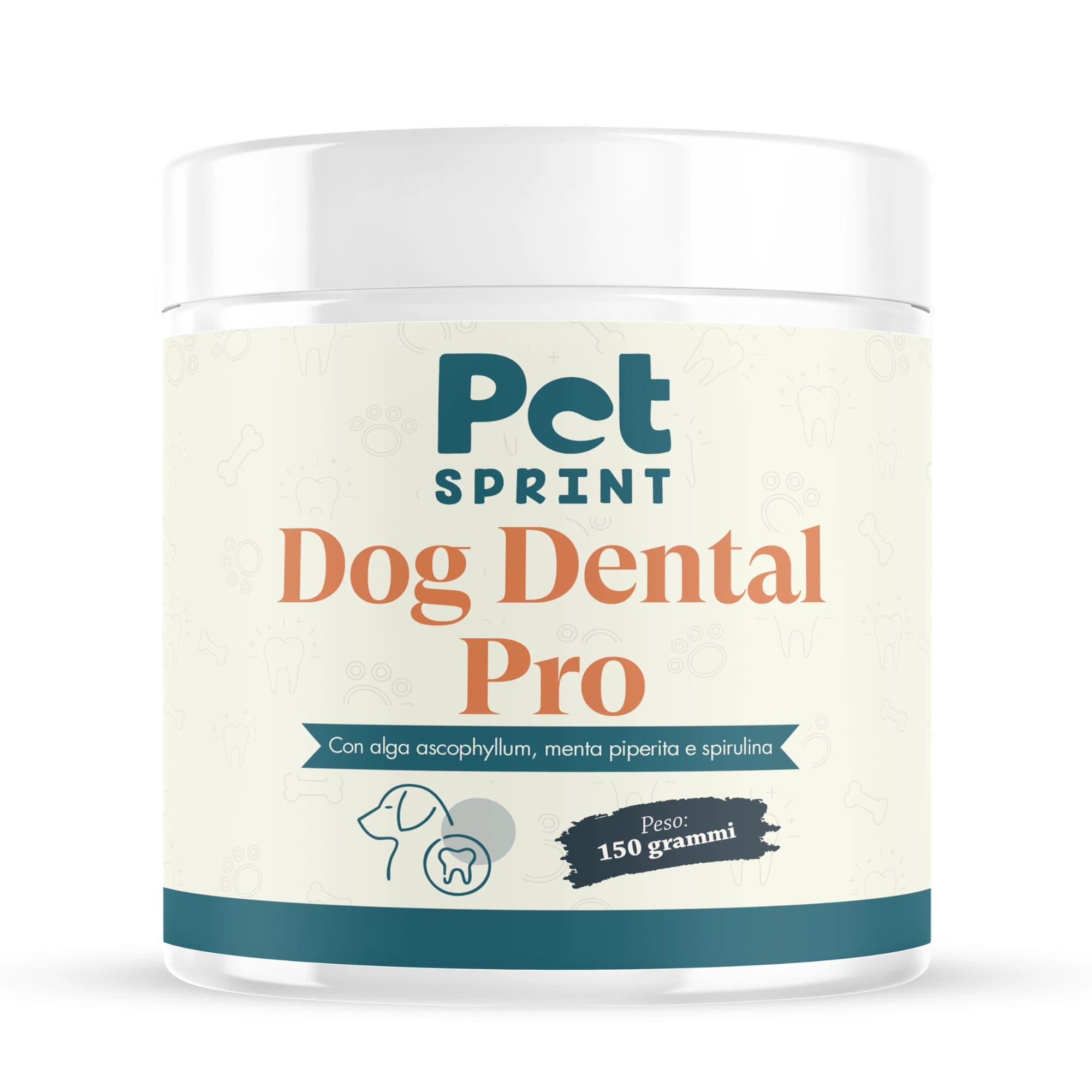 Dog Dental PRO Polvere Pulizia Denti 150 g