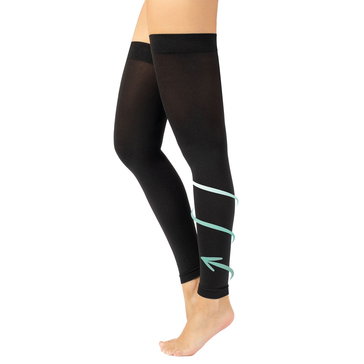 CALZITALY Gambale a Compressione Graduata Media 70 DEN, Calze Elastich