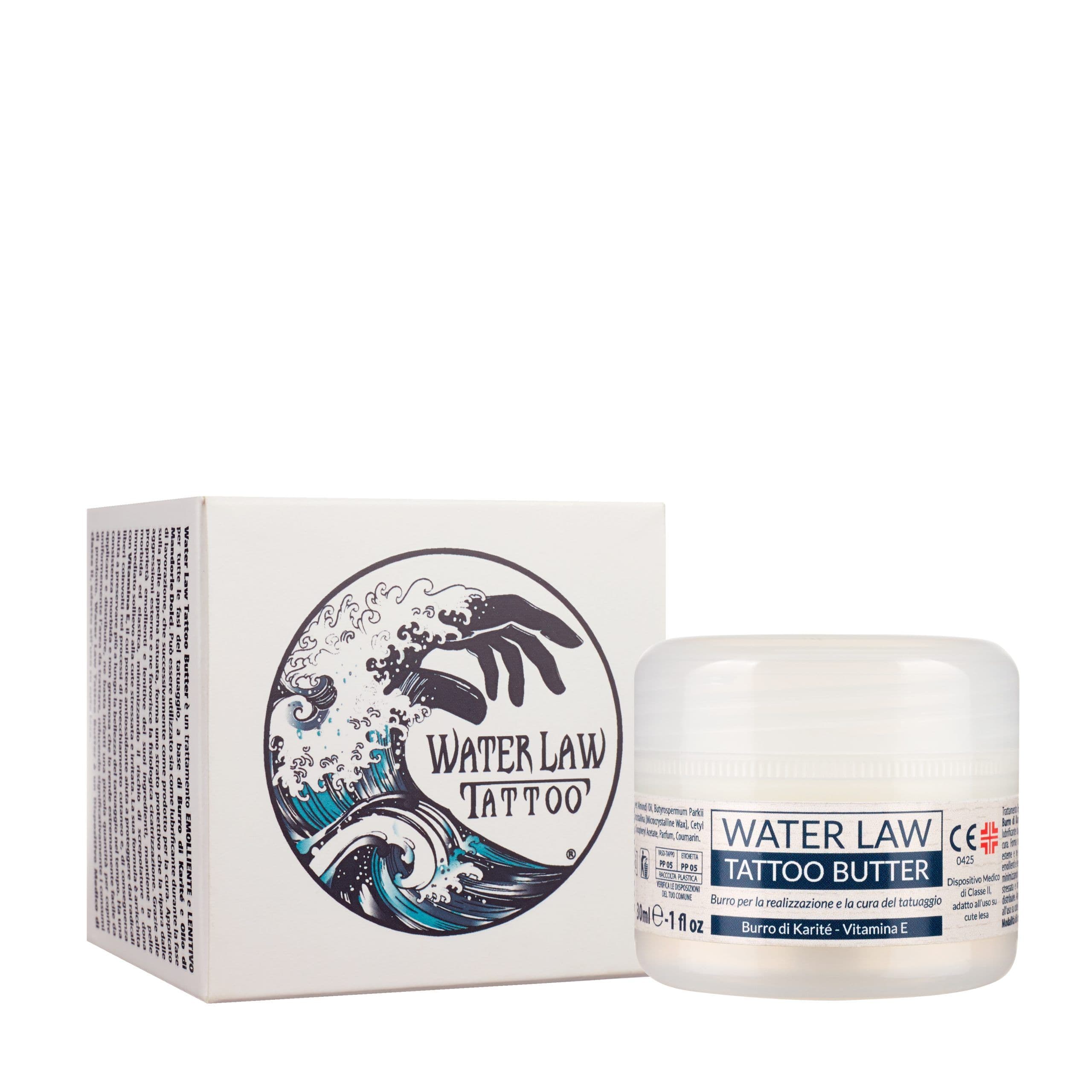 Water Law Tattoo Butter Burro per la cura del tatuaggio DISPOSITIVO ME