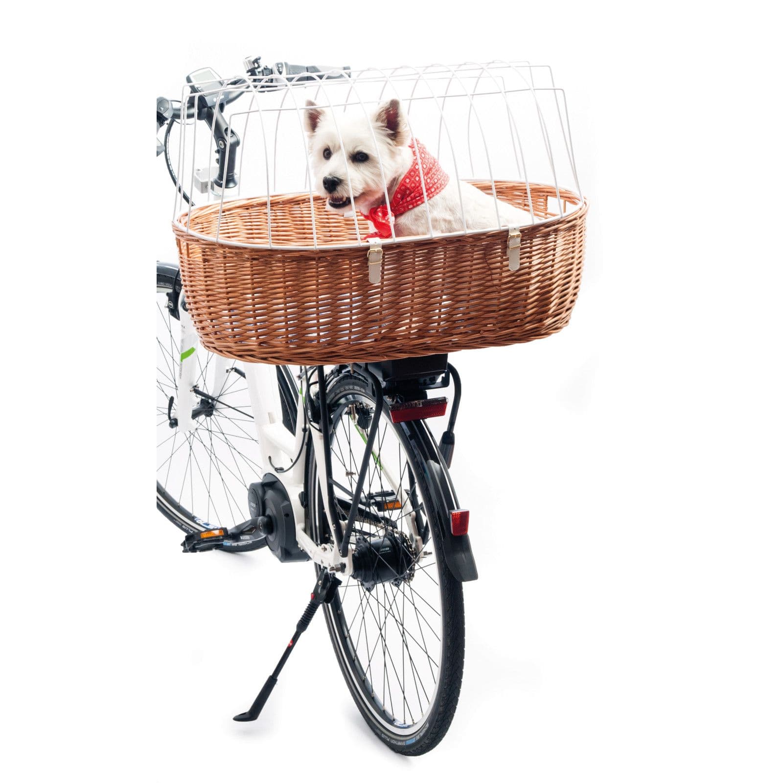 Aumüller Cestino per animali da bicicletta con supporto - montaggio su view 2