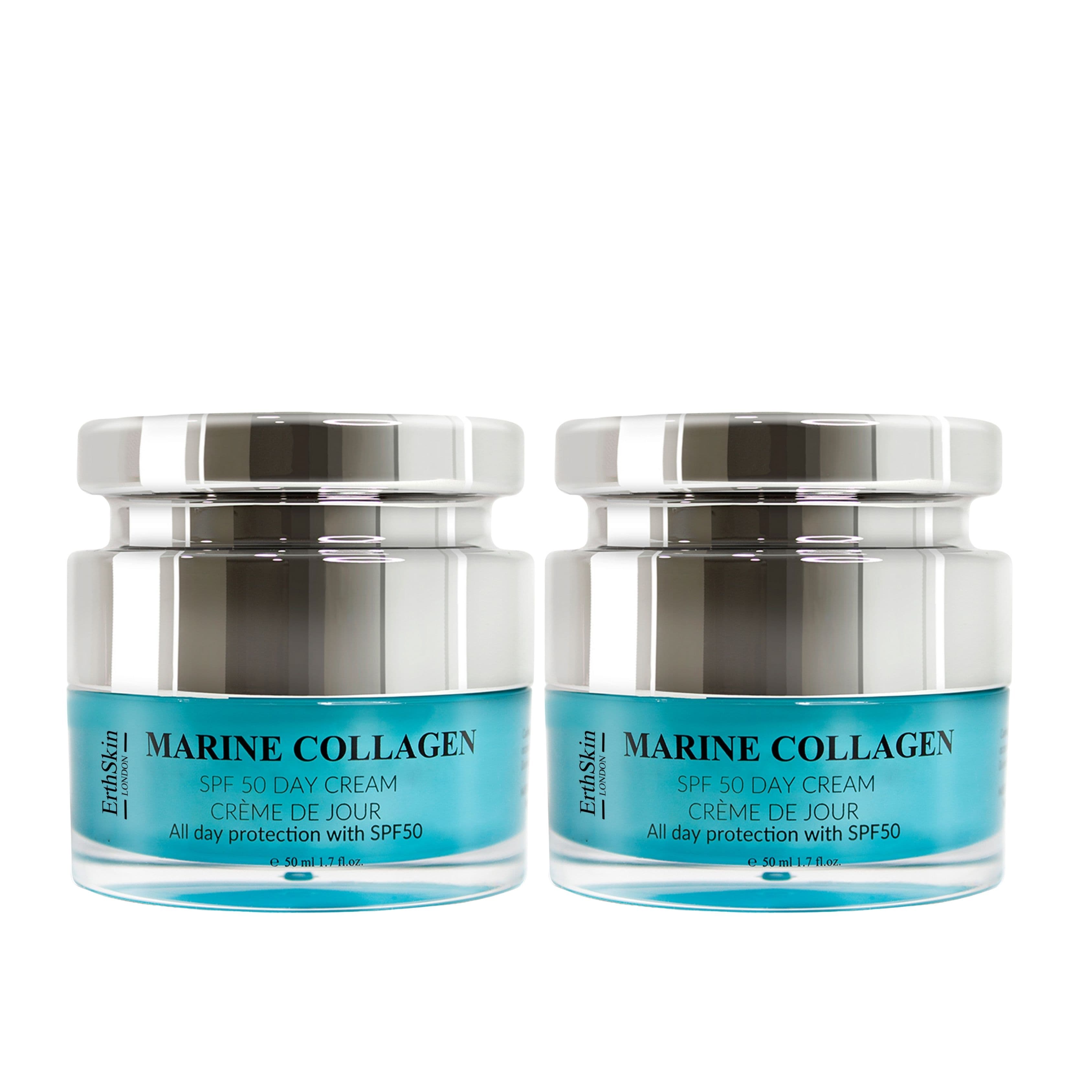 ErthSkin London 2x Anti-Aging Crema da giorno al collagene marino SPF5