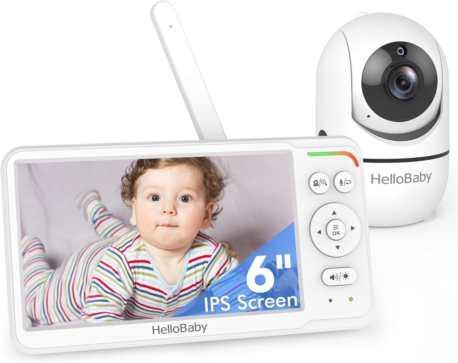 Baby monitor con telecamera da 6 pollici HelloBaby 1 St