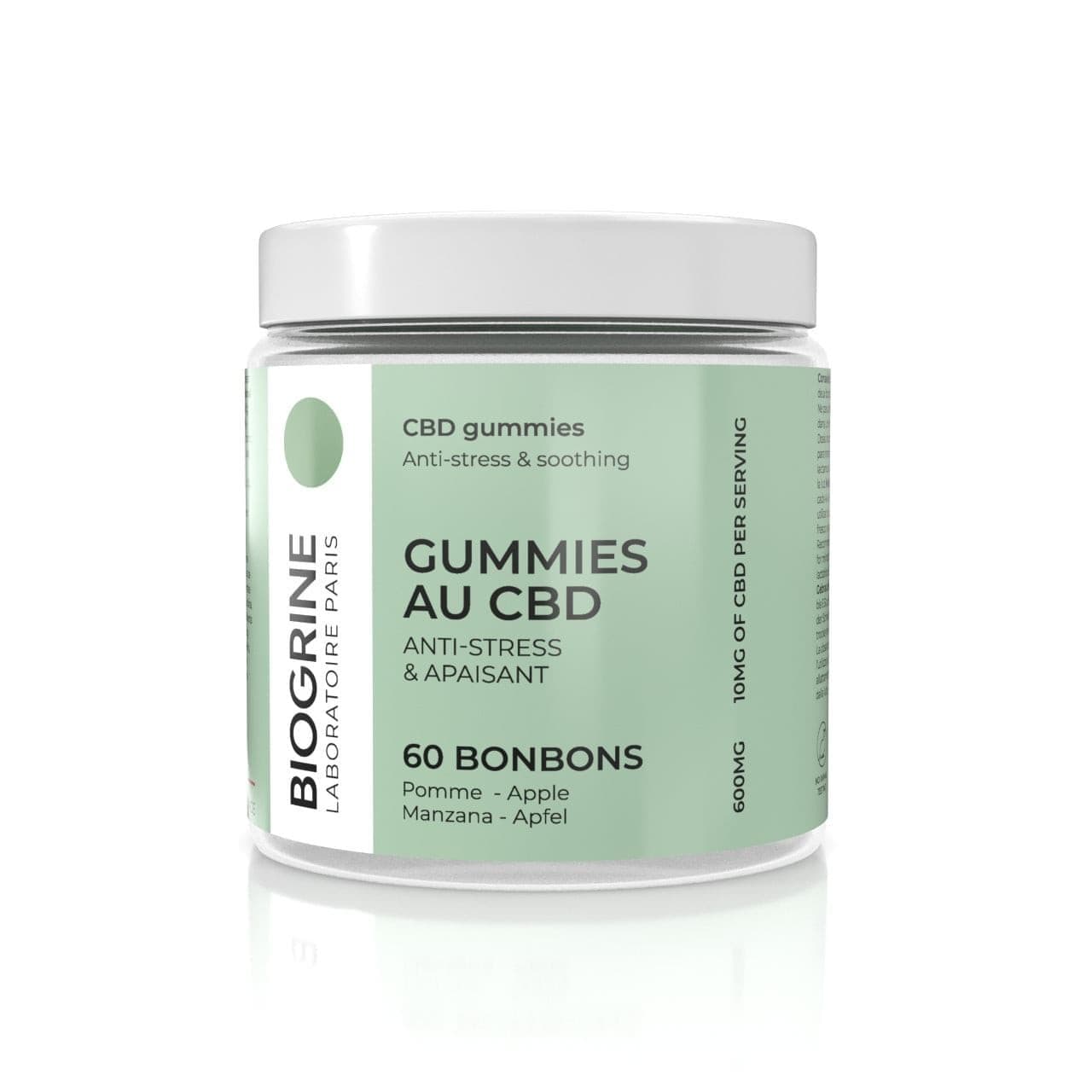 BIOGRINE Caramelle gommose CBD – Mela 190 g Fruchtgummi