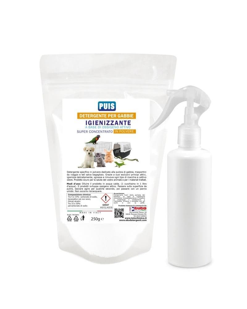 Puis Detergente per gabbie e trasportini 250 GR