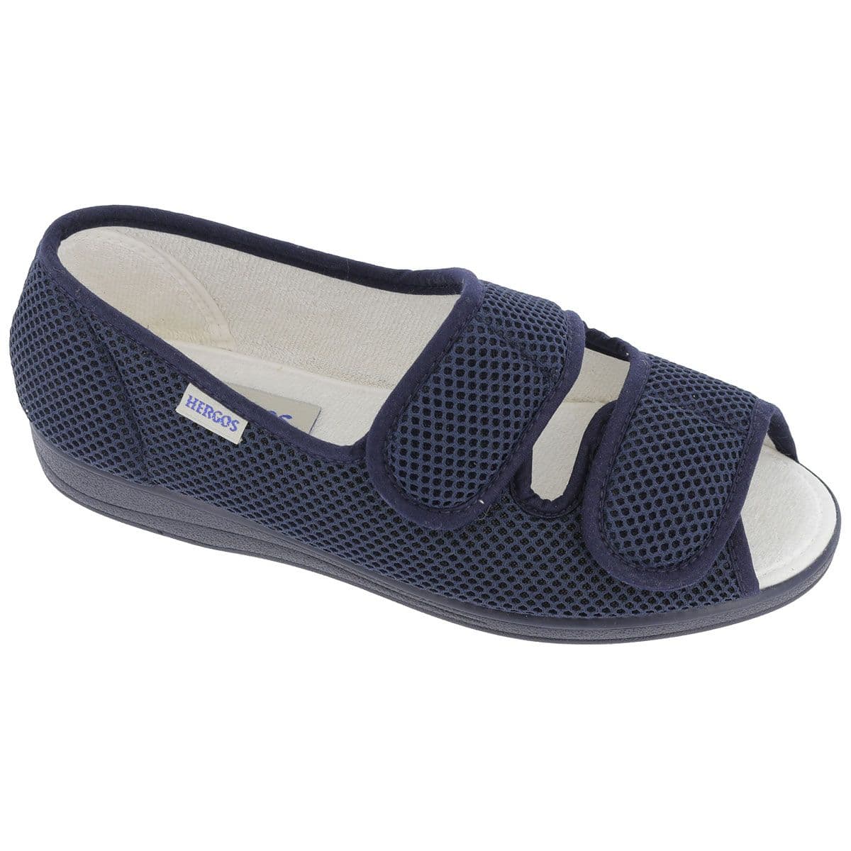 Hergos H044 - Scarpa in tessuto rete con due velcri per allacciatura p