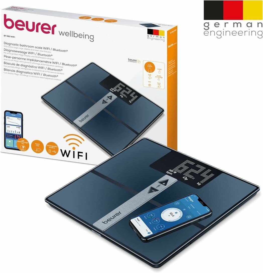 Beurer Bf 980 Bilancia Diagnostica Con Wifi E Bluetooth, Analisi Dei D view 2