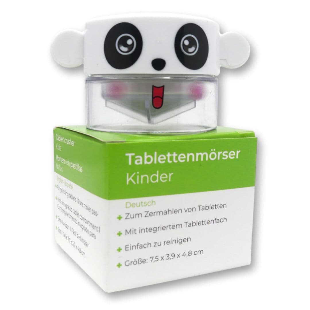 LisaCare mortaio per compresse 5cm x 4cm PillCrusher - Panda 1 pz Fran