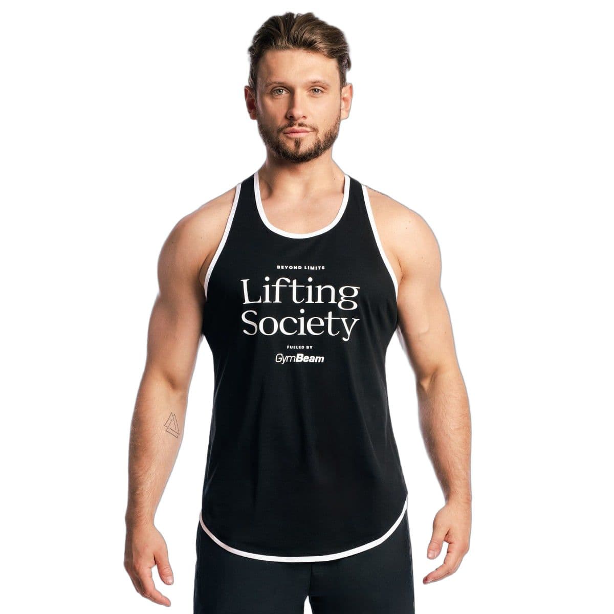 Canotta uomo stringer in cotone e poliestere Lifting Society Black 1 S