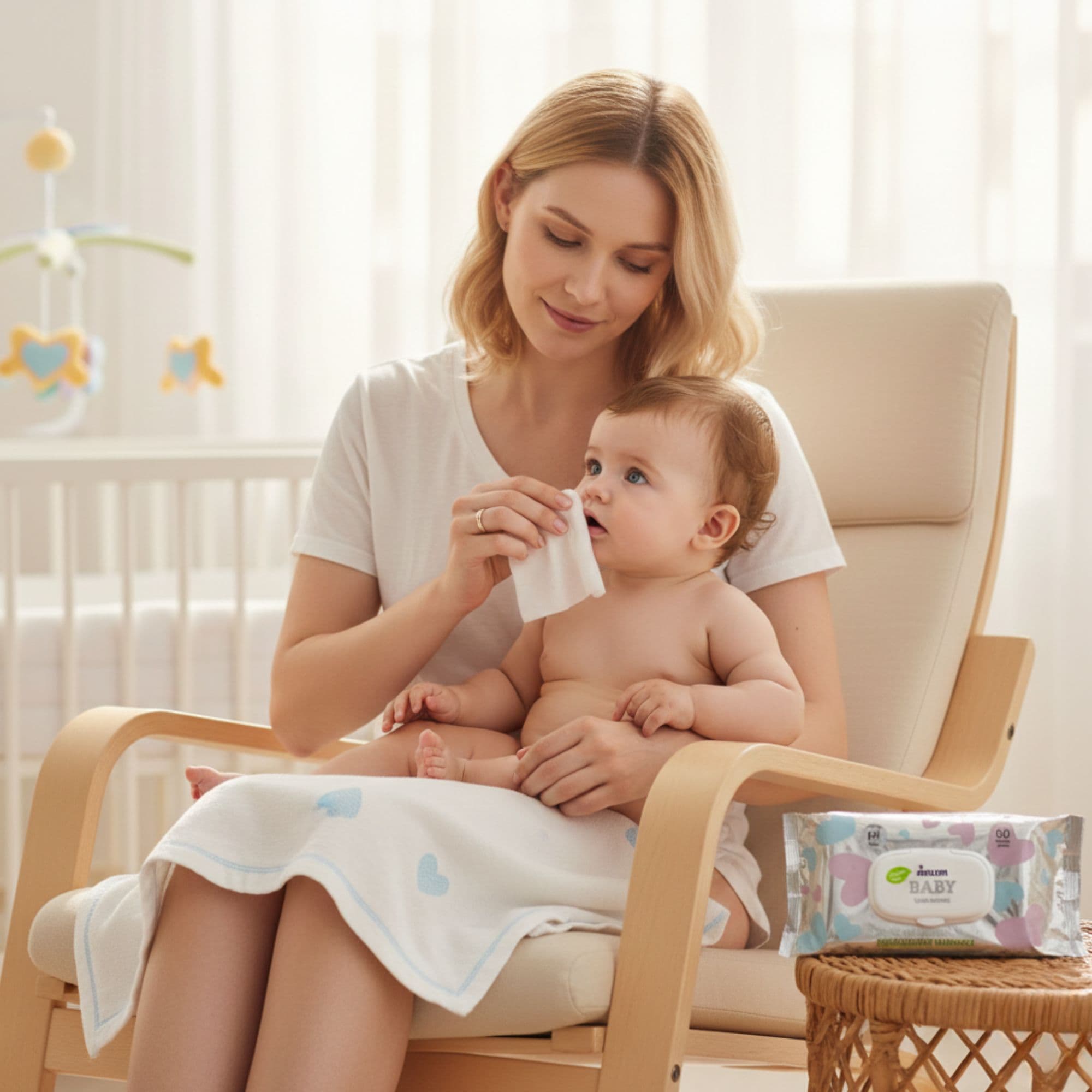Melem Salviettine umidificate per neonati – 100% biodegradabili, confe view 2