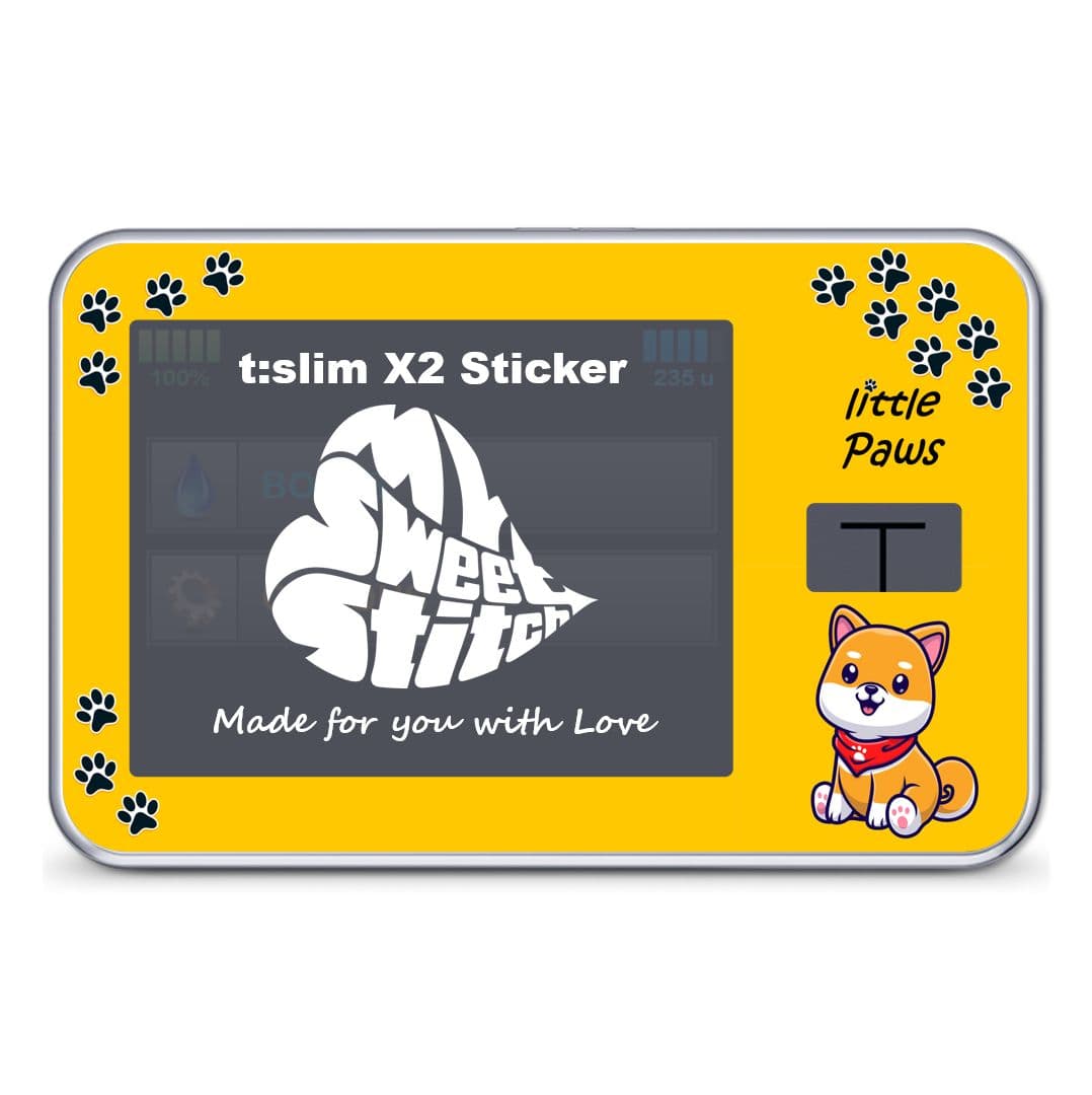 MySweetStitch | Tandem t:slim X2 Sticker | Little Paws 1 St