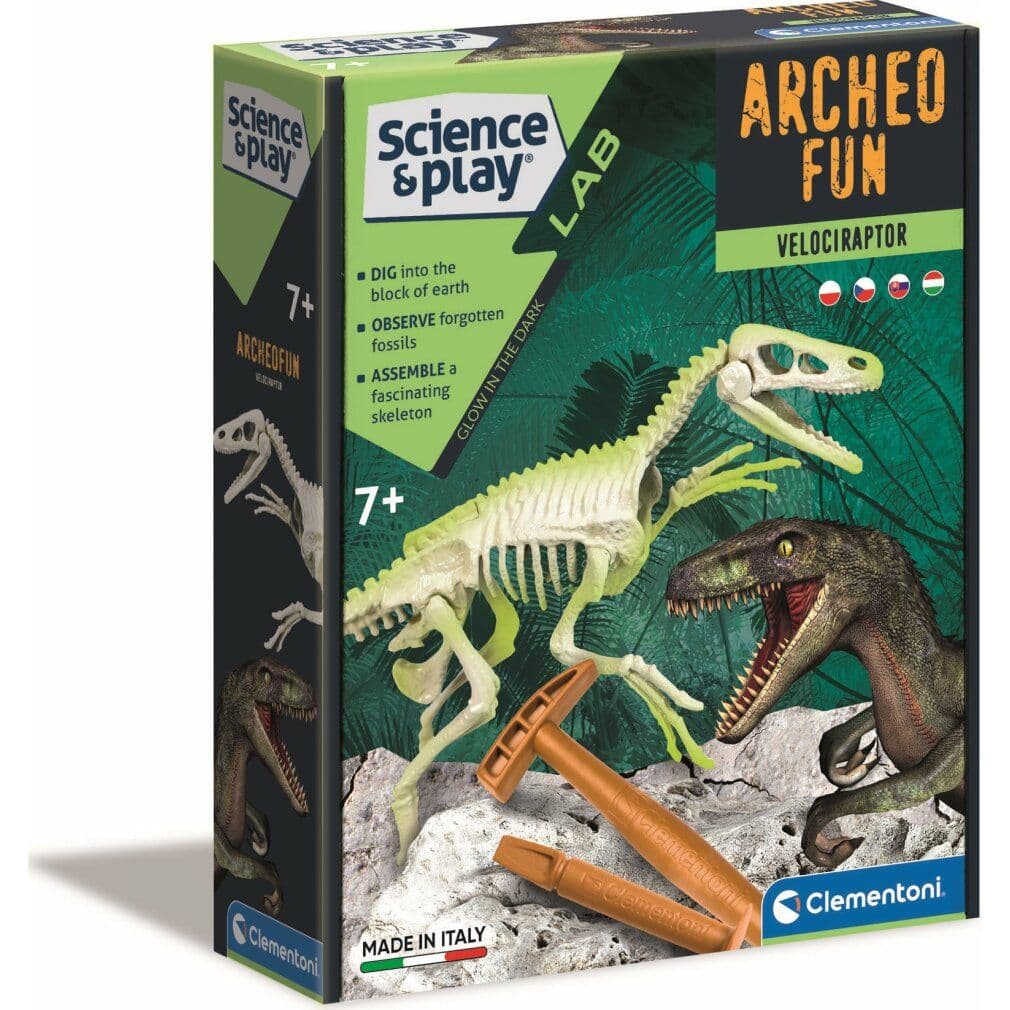 clementoni Science & Games ArcheoFun: Velociraptor 1 St view 2