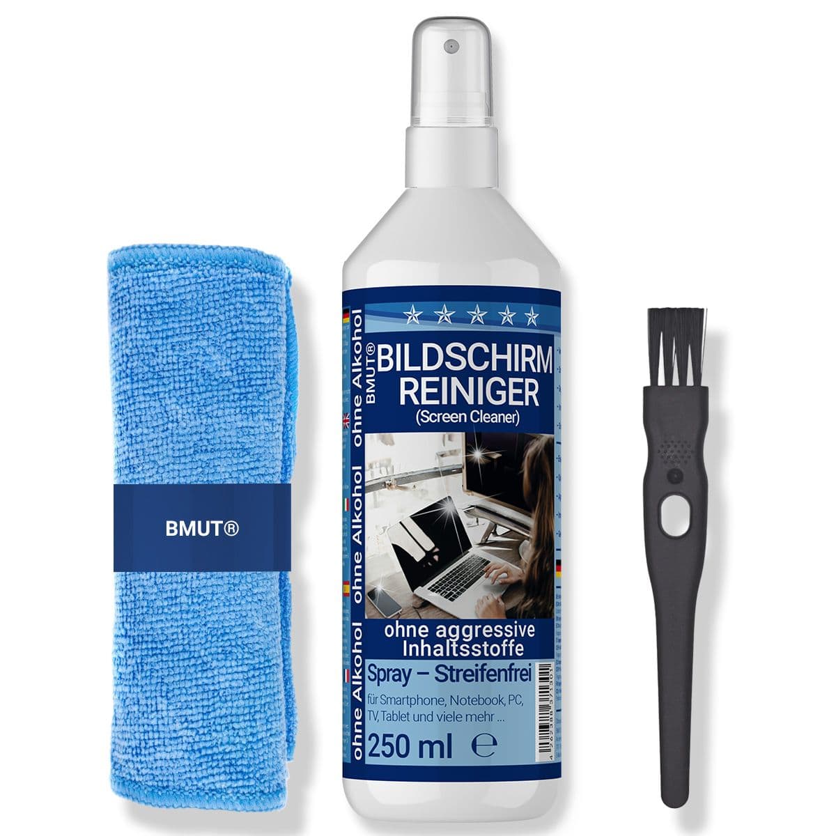 BMUT Set spray per la pulizia dello schermo 250 ml Detergente