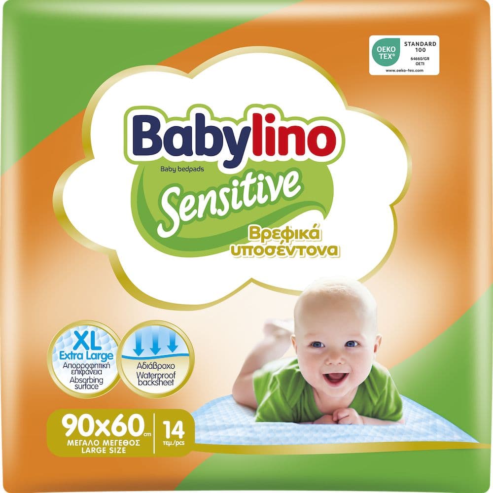 Babylino Sensitive Teli Cambio 90x60cm, Traversine letto con assorbenz