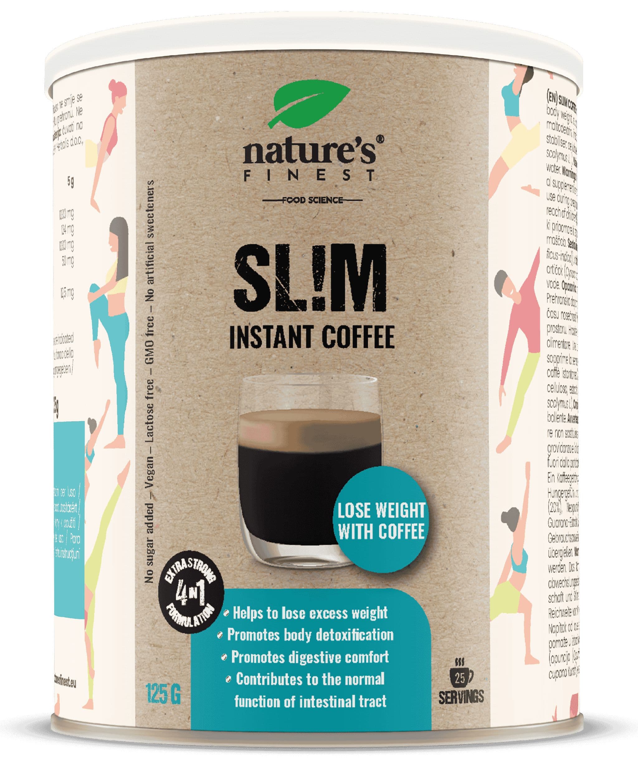 Nature's Finest Sl!m Coffee 125 g Polvere