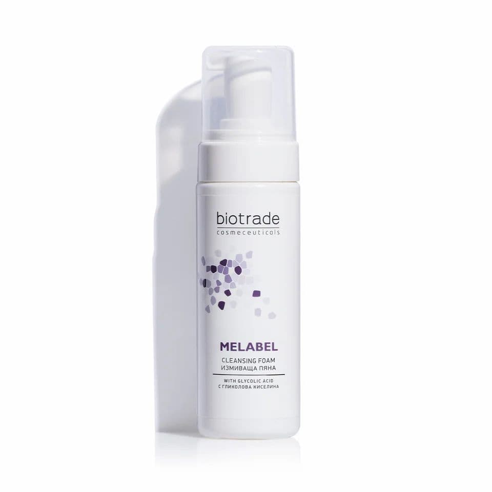 Melabel Brightening Schiuma detergente viso con acido glicolico per pe