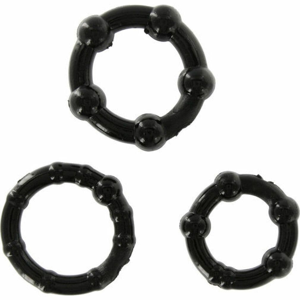 Orion 514292 Set di anelli per il pene Get Hard nero 1 St