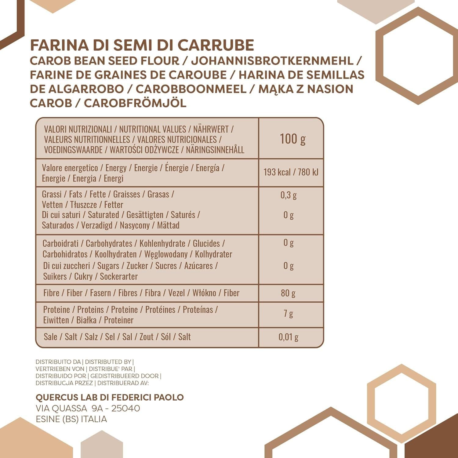 Erbotech Farina di Semi di Carrube 100 g view 2