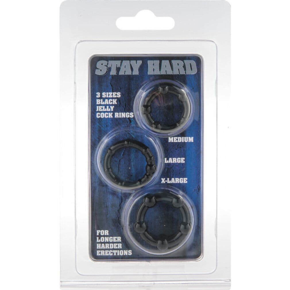 Orion 514292 Set di anelli per il pene Get Hard nero 1 St view 2