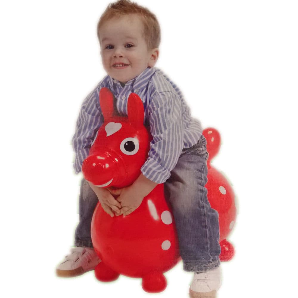 Cavallo gonfiabile Gymnic Rody rosso 55 cm 1 St