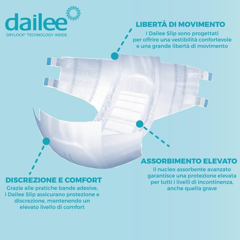Dailee Slip Super Pannoloni a Strappo Anziani 28 pz Pannolini view 2