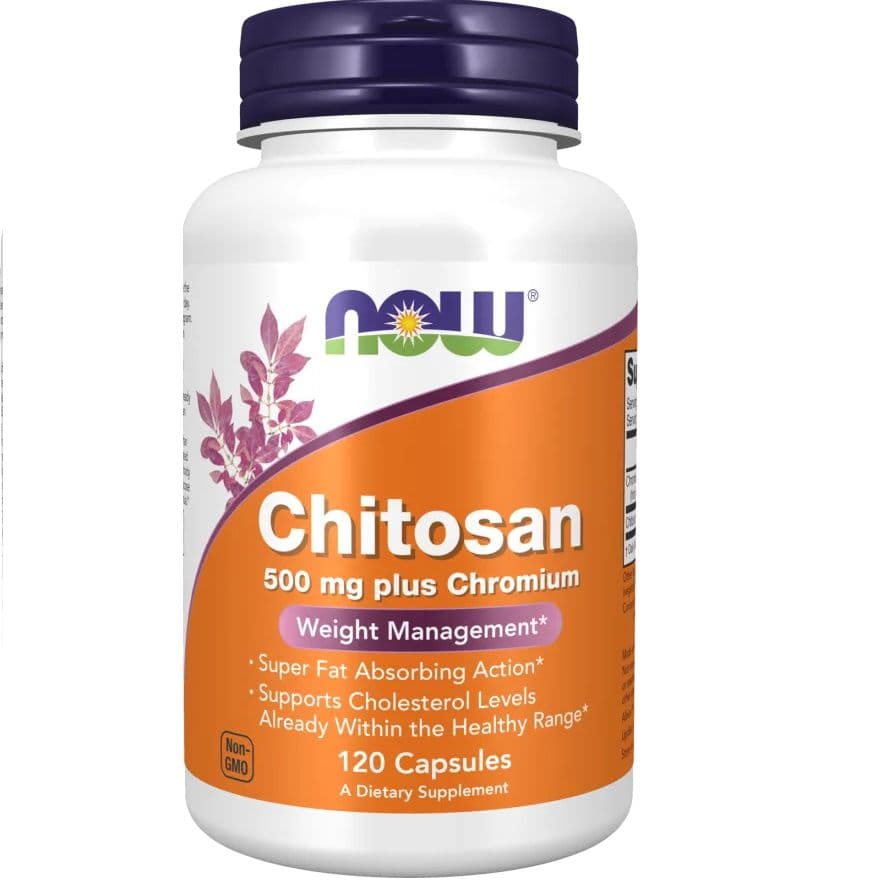 Now Foods Chitosano 500 mg più cromo 120 St