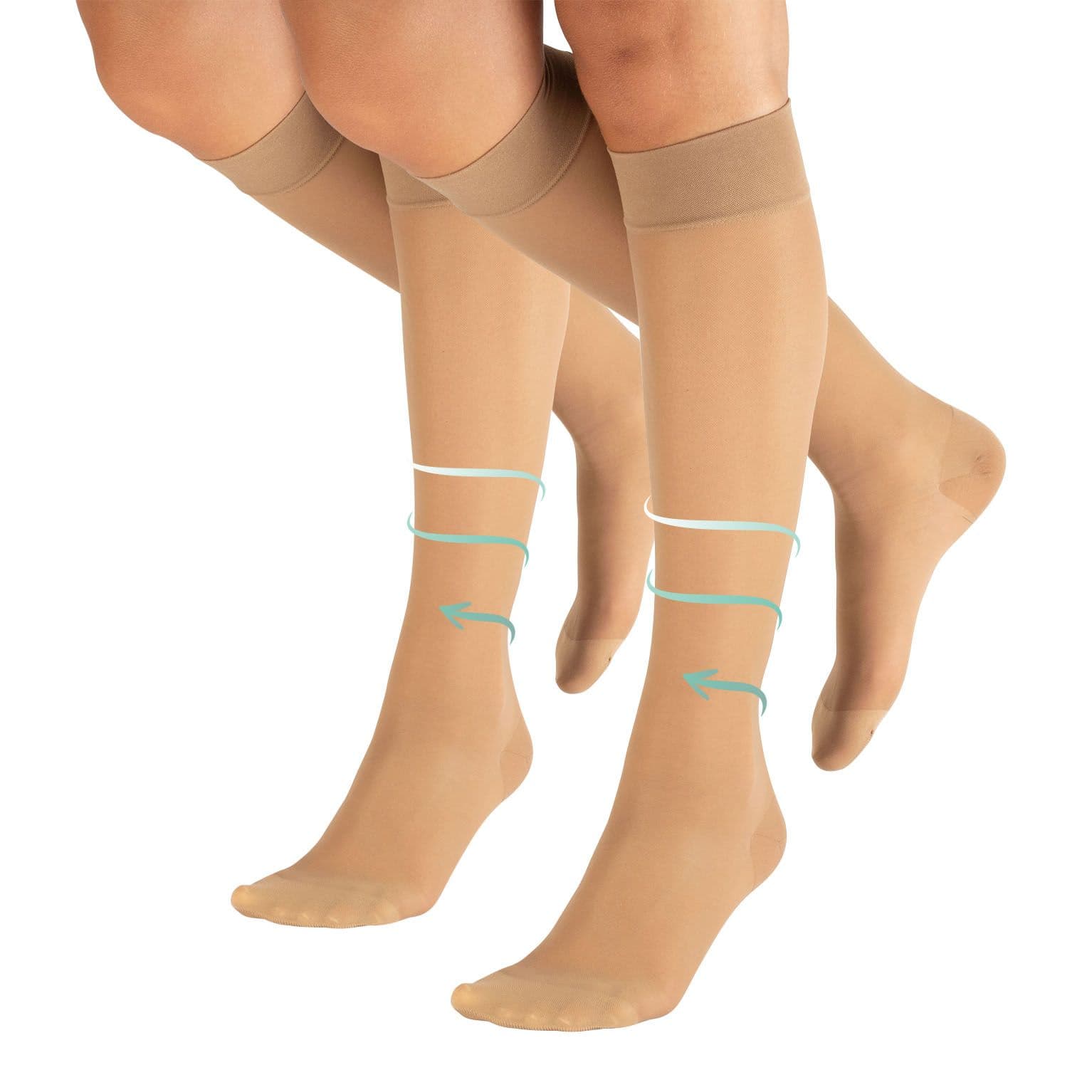 CALZITALY 2 Paia Gambaletti Compressione Graduata 70 den 10-14 mm/Hg, 