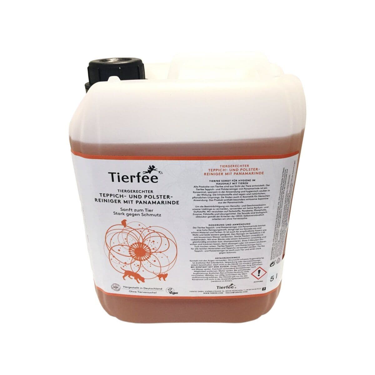 Tierfee Detergente ecologico per moquette e tappezzerie 5000 ml