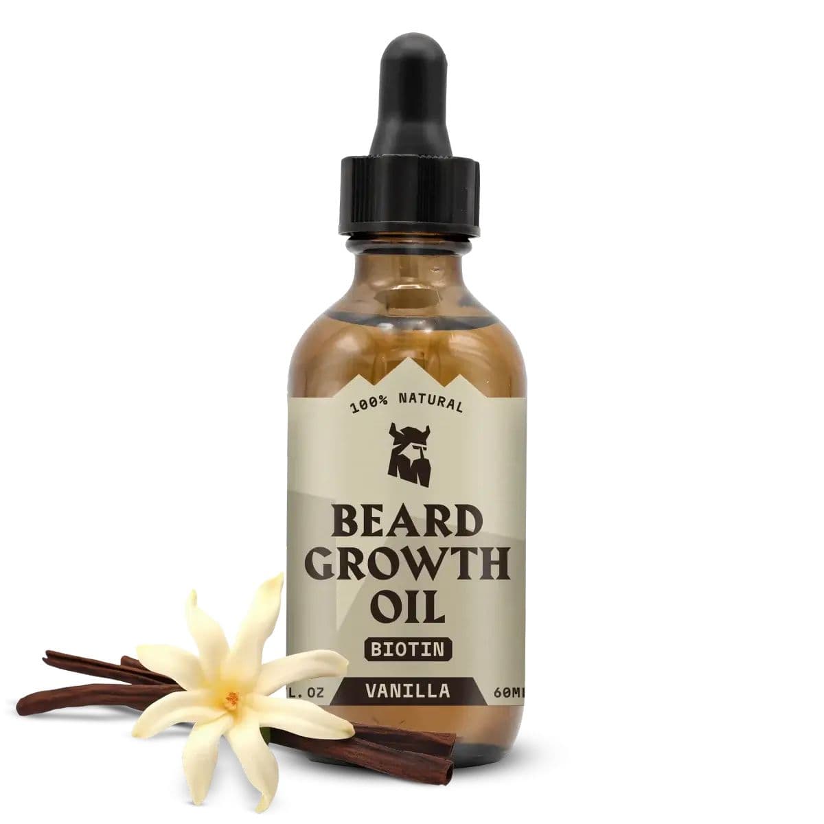 Striking Viking Olio per Crescita della Barba Uomo - Vaniglia 60 ml