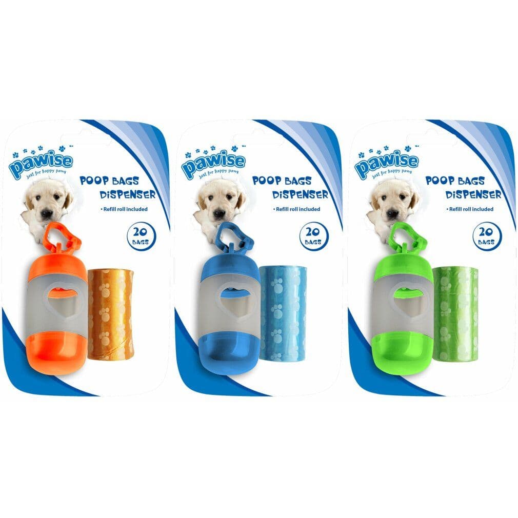 Dispenser per sacchetti di cacca Pawise (incl. 2 x 20 sacchetti) 1 St
