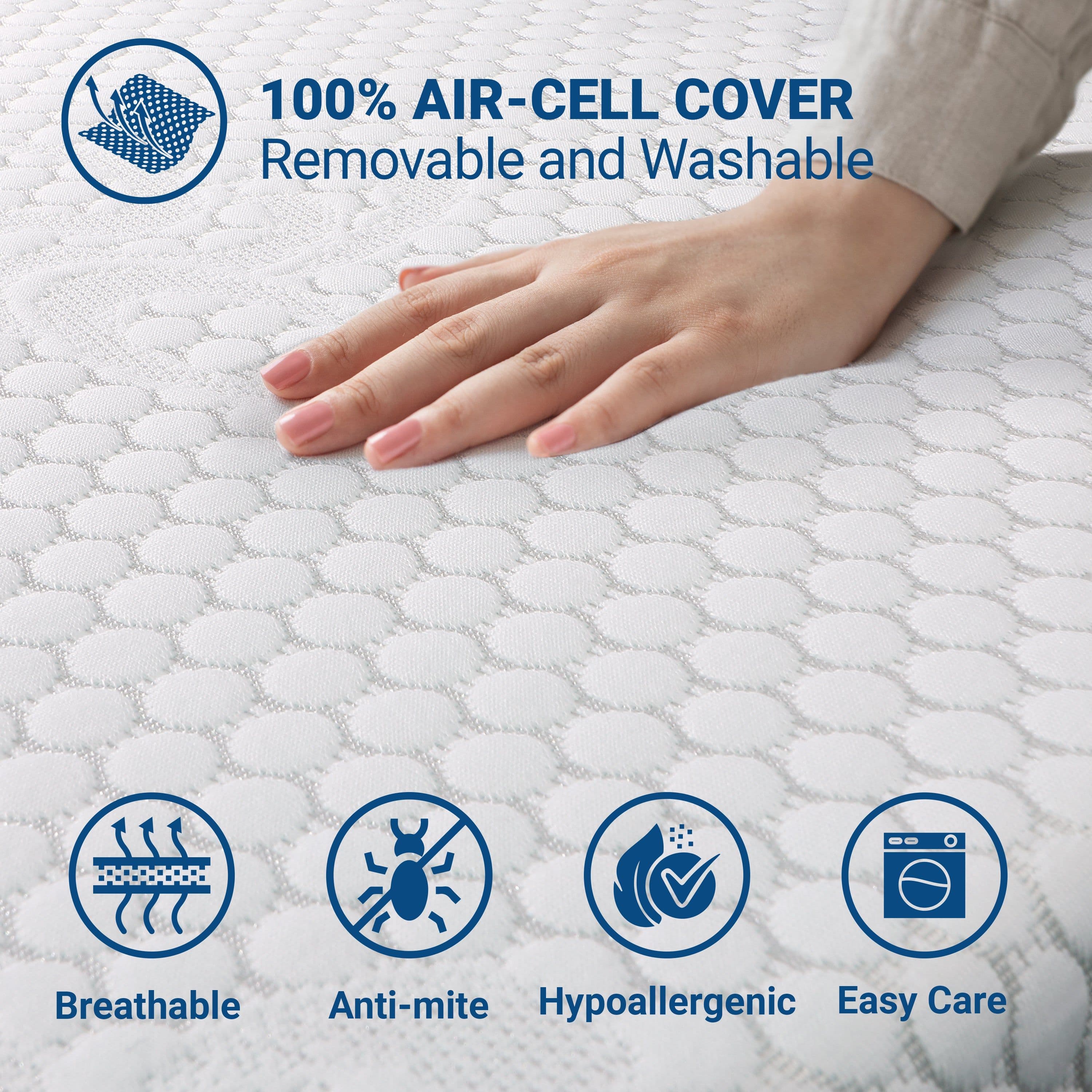 The White Stone Topper Memory Foam 150 x 190 | Correttore Materasso 6  view 2