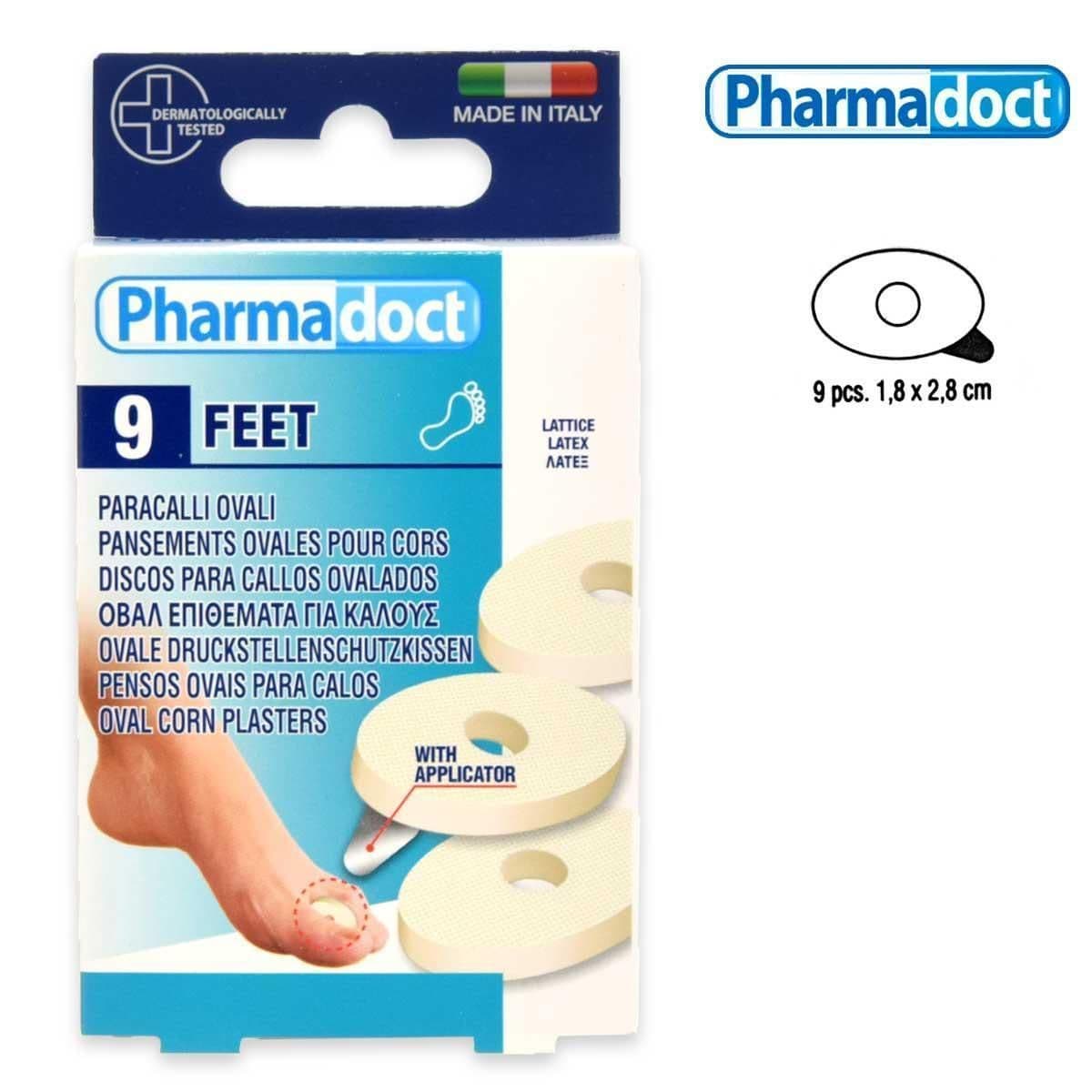 Pharmadoct protettivi paracalli ovali lattice 9pz 9 St