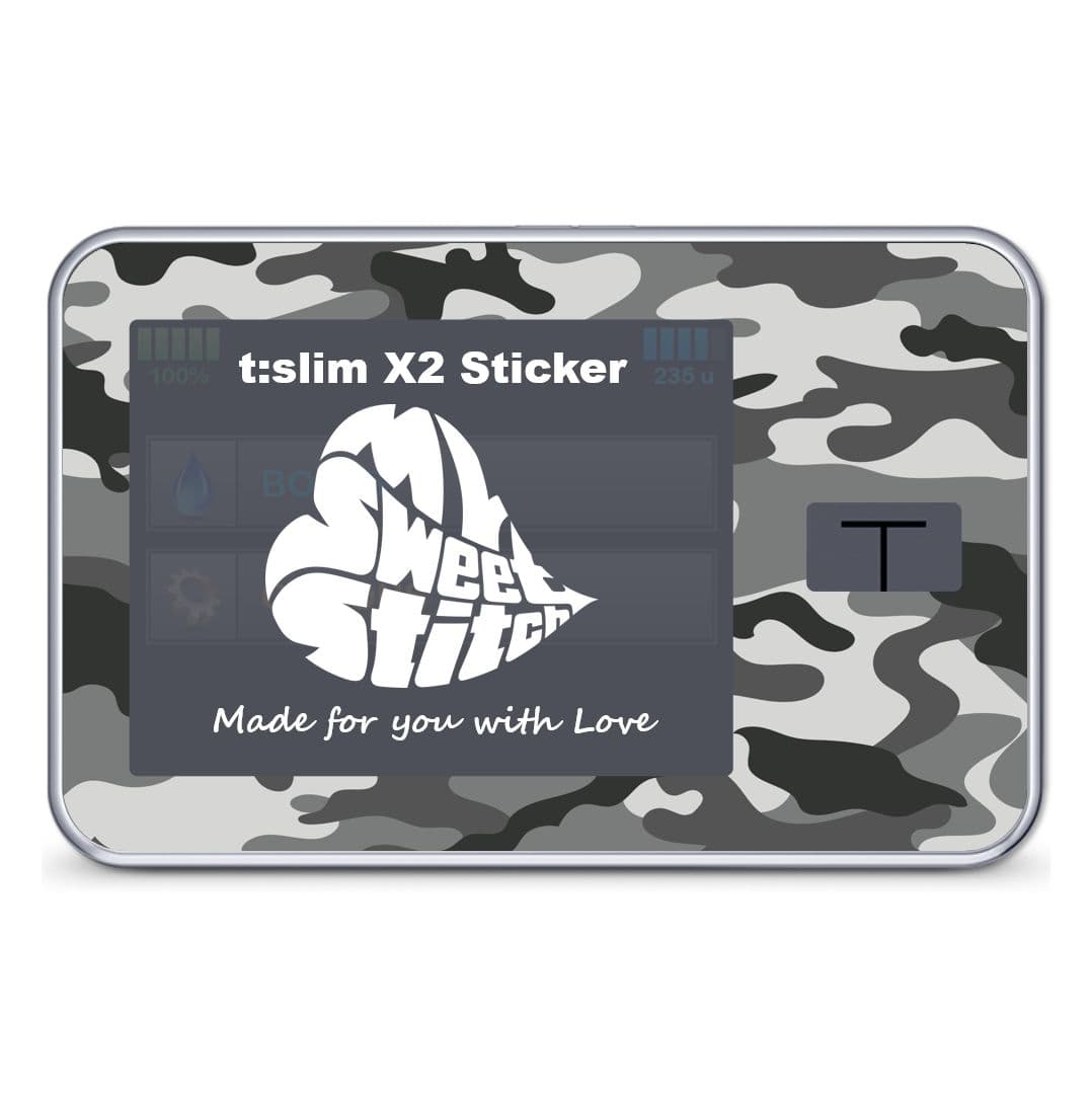 MySweetStitch | Tandem t:slim X2 Sticker | Camo Black 1 pz Accessori
