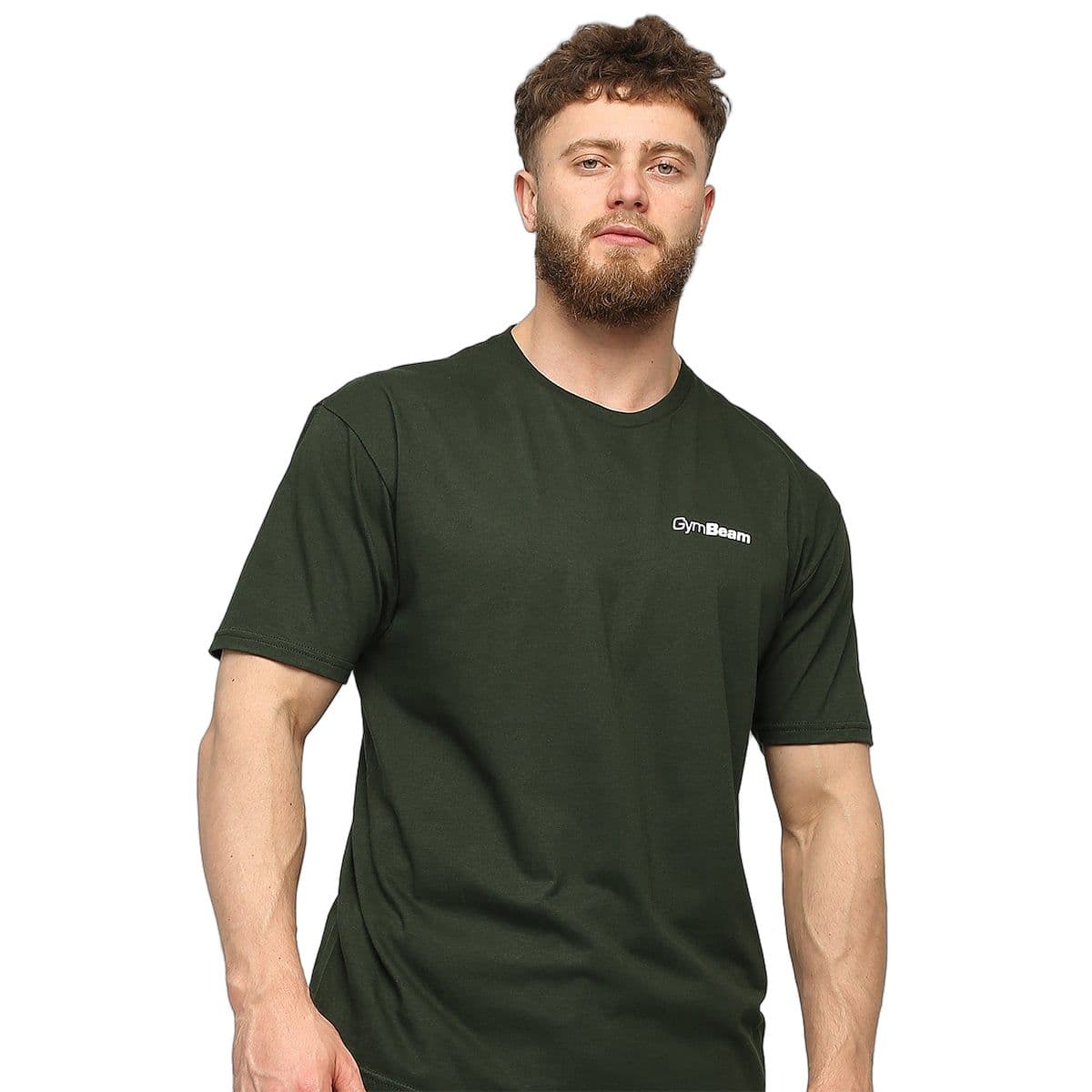 T-shirt uomo regular a manica corta Basic Green 1 St