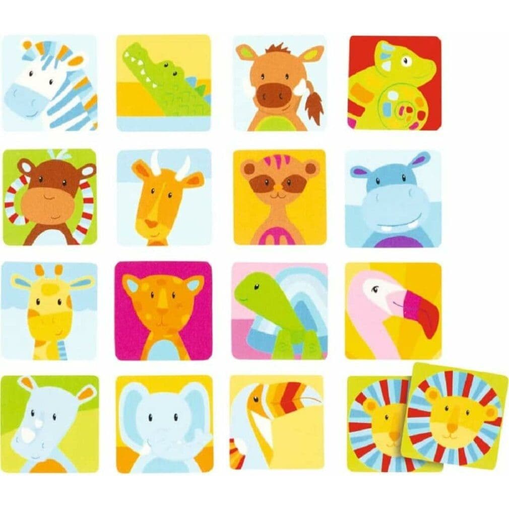 goki Safari Memory Game of Wood 1 St